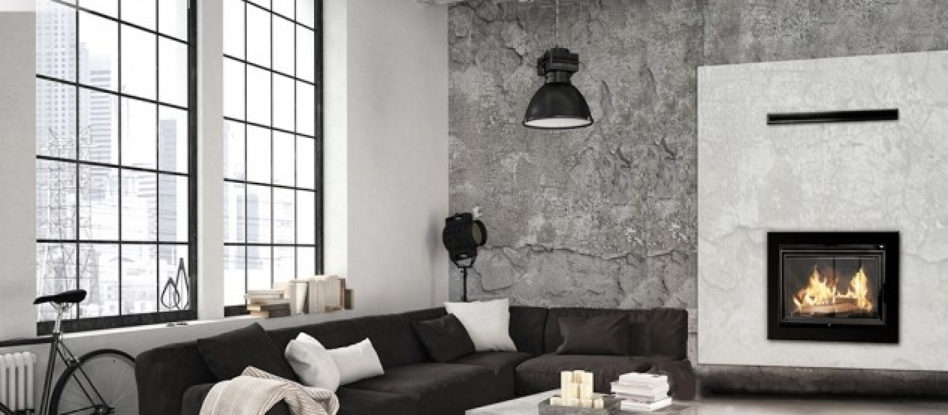 Banner Industrial e moderno